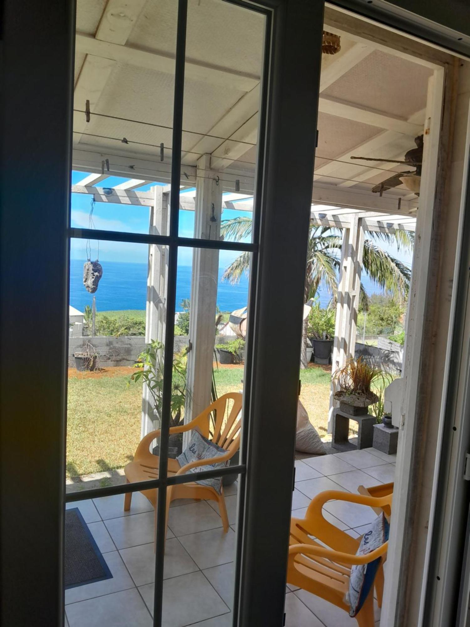 Chambre vue sur mer entre Grande Anse et Manapany Petite Île Extérieur photo