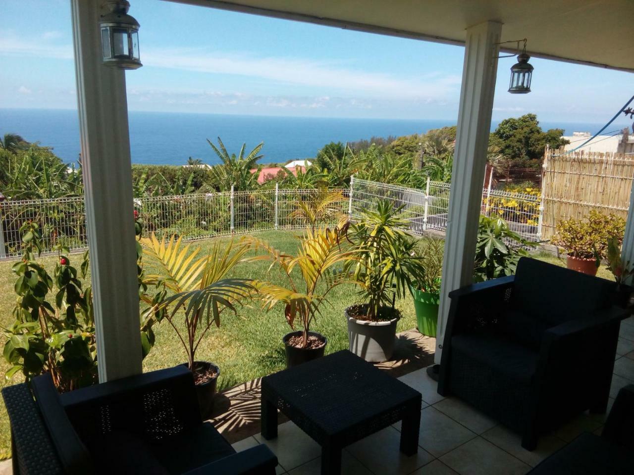 Chambre vue sur mer entre Grande Anse et Manapany Petite Île Extérieur photo