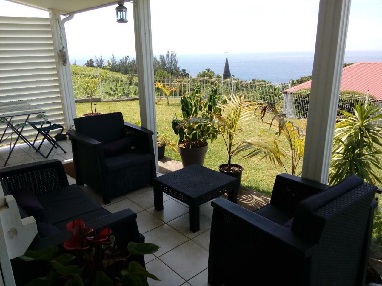 Chambre vue sur mer entre Grande Anse et Manapany Petite Île Extérieur photo