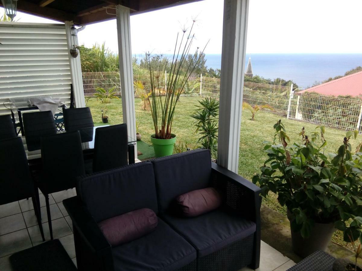 Chambre vue sur mer entre Grande Anse et Manapany Petite Île Extérieur photo